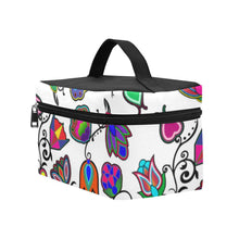 Load image into Gallery viewer, Indigenous Paisley White Cosmetic Bag/Large (Model 1658) Cosmetic Bag e-joyer 
