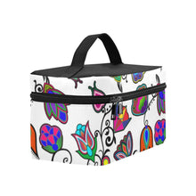 Load image into Gallery viewer, Indigenous Paisley White Cosmetic Bag/Large (Model 1658) Cosmetic Bag e-joyer 
