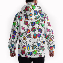 Load image into Gallery viewer, Indigenous Paisley White Hoodie with Face Cover 49 Dzine 
