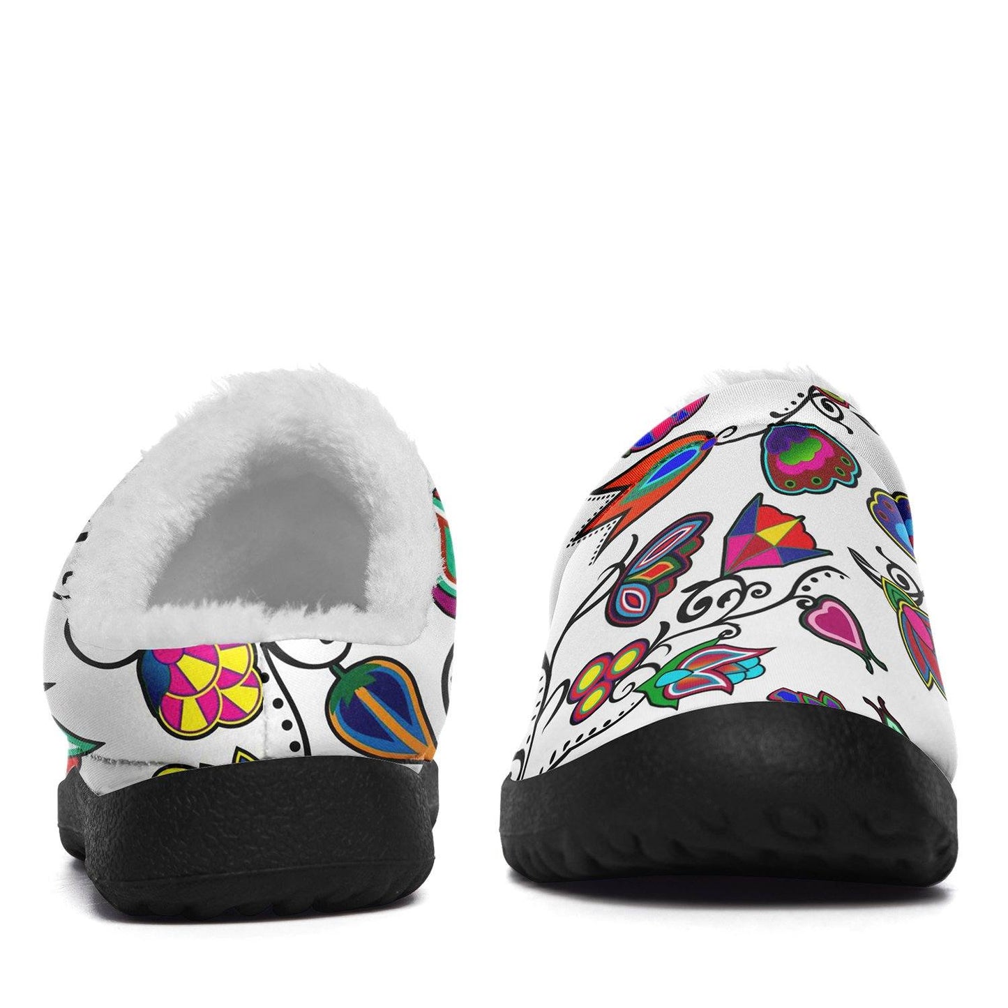 Indigenous Paisley White Ikinnii Indoor Slipper 49 Dzine 