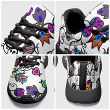 Load image into Gallery viewer, Indigenous Paisley White Ikkaayi Sport Sneakers 49 Dzine 
