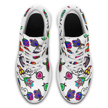 Load image into Gallery viewer, Indigenous Paisley White Ikkaayi Sport Sneakers 49 Dzine 
