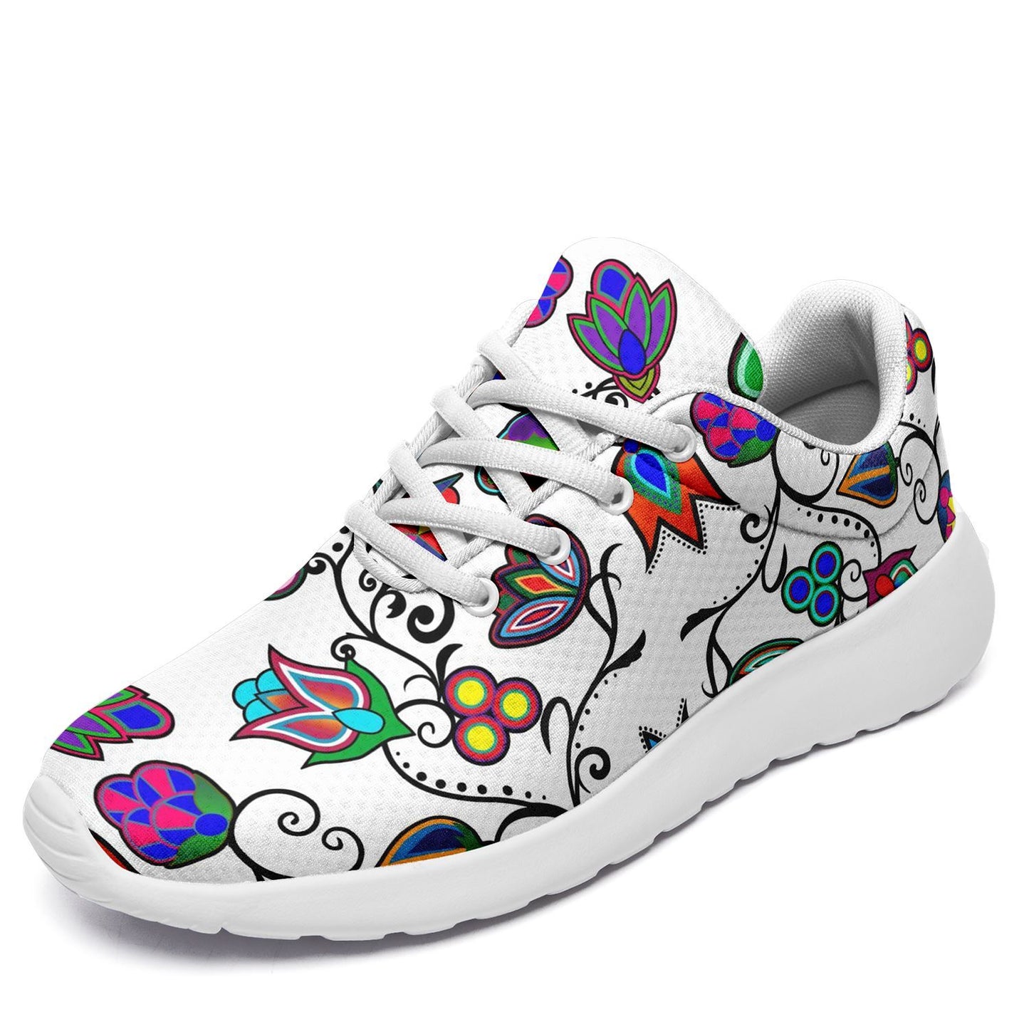 Indigenous Paisley White Ikkaayi Sport Sneakers 49 Dzine 