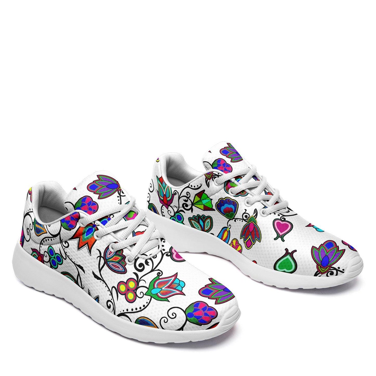 Indigenous Paisley White Ikkaayi Sport Sneakers 49 Dzine 