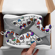 Load image into Gallery viewer, Indigenous Paisley White Ipottaa Basketball / Sport High Top Shoes 49 Dzine 
