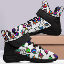 Load image into Gallery viewer, Indigenous Paisley White Ipottaa Basketball / Sport High Top Shoes 49 Dzine 
