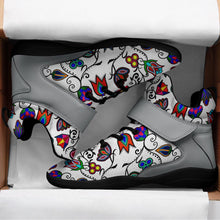 Load image into Gallery viewer, Indigenous Paisley White Ipottaa Basketball / Sport High Top Shoes 49 Dzine 
