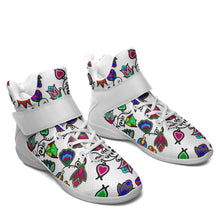 Load image into Gallery viewer, Indigenous Paisley White Ipottaa Basketball / Sport High Top Shoes 49 Dzine 
