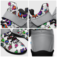 Load image into Gallery viewer, Indigenous Paisley White Ipottaa Basketball / Sport High Top Shoes 49 Dzine 
