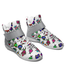 Load image into Gallery viewer, Indigenous Paisley White Ipottaa Basketball / Sport High Top Shoes 49 Dzine 
