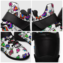 Load image into Gallery viewer, Indigenous Paisley White Ipottaa Basketball / Sport High Top Shoes 49 Dzine 
