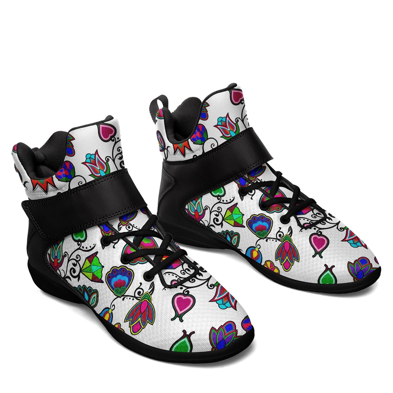 Indigenous Paisley White Ipottaa Basketball / Sport High Top Shoes 49 Dzine 