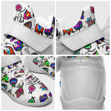 Load image into Gallery viewer, Indigenous Paisley White Ipottaa Basketball / Sport High Top Shoes 49 Dzine 
