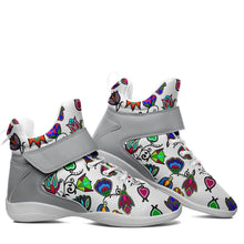 Load image into Gallery viewer, Indigenous Paisley White Ipottaa Basketball / Sport High Top Shoes 49 Dzine 
