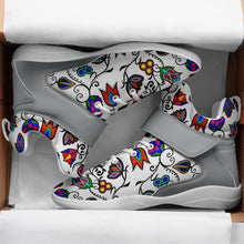 Load image into Gallery viewer, Indigenous Paisley White Ipottaa Basketball / Sport High Top Shoes 49 Dzine 
