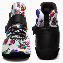 Load image into Gallery viewer, Indigenous Paisley White Ipottaa Basketball / Sport High Top Shoes 49 Dzine 
