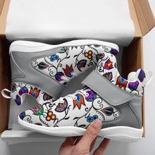 Load image into Gallery viewer, Indigenous Paisley White Ipottaa Basketball / Sport High Top Shoes - White Sole 49 Dzine 
