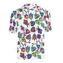 Load image into Gallery viewer, Indigenous Paisley White Men&#39;s All Over Print Polo Shirt (Model T55) Men&#39;s Polo Shirt (Model T55) e-joyer 
