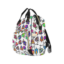 Load image into Gallery viewer, Indigenous Paisley - White Multi-Function Diaper Backpack (Model 1688) Diaper Backpack (1688) e-joyer 
