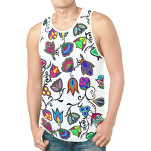 Load image into Gallery viewer, Indigenous Paisley White New All Over Print Tank Top for Men (Model T46) New All Over Print Tank Top for Men (T46) e-joyer 
