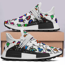 Load image into Gallery viewer, Indigenous Paisley White Okaki Sneakers Shoes 49 Dzine 
