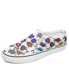 Load image into Gallery viewer, Indigenous Paisley White Otoyimm Canvas Slip On Shoes 49 Dzine 
