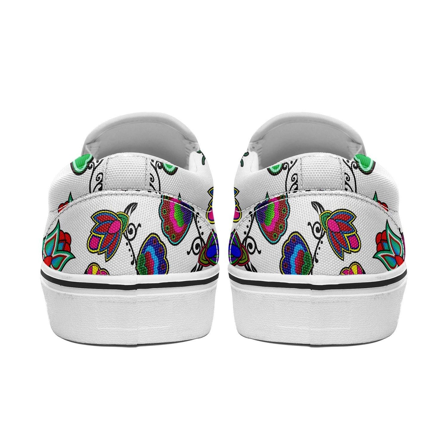 Indigenous Paisley White Otoyimm Canvas Slip On Shoes 49 Dzine 