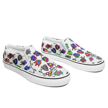 Load image into Gallery viewer, Indigenous Paisley White Otoyimm Canvas Slip On Shoes 49 Dzine 
