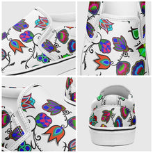 Load image into Gallery viewer, Indigenous Paisley White Otoyimm Canvas Slip On Shoes 49 Dzine 
