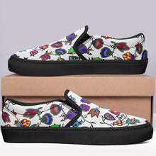 Load image into Gallery viewer, Indigenous Paisley White Otoyimm Canvas Slip On Shoes 49 Dzine 
