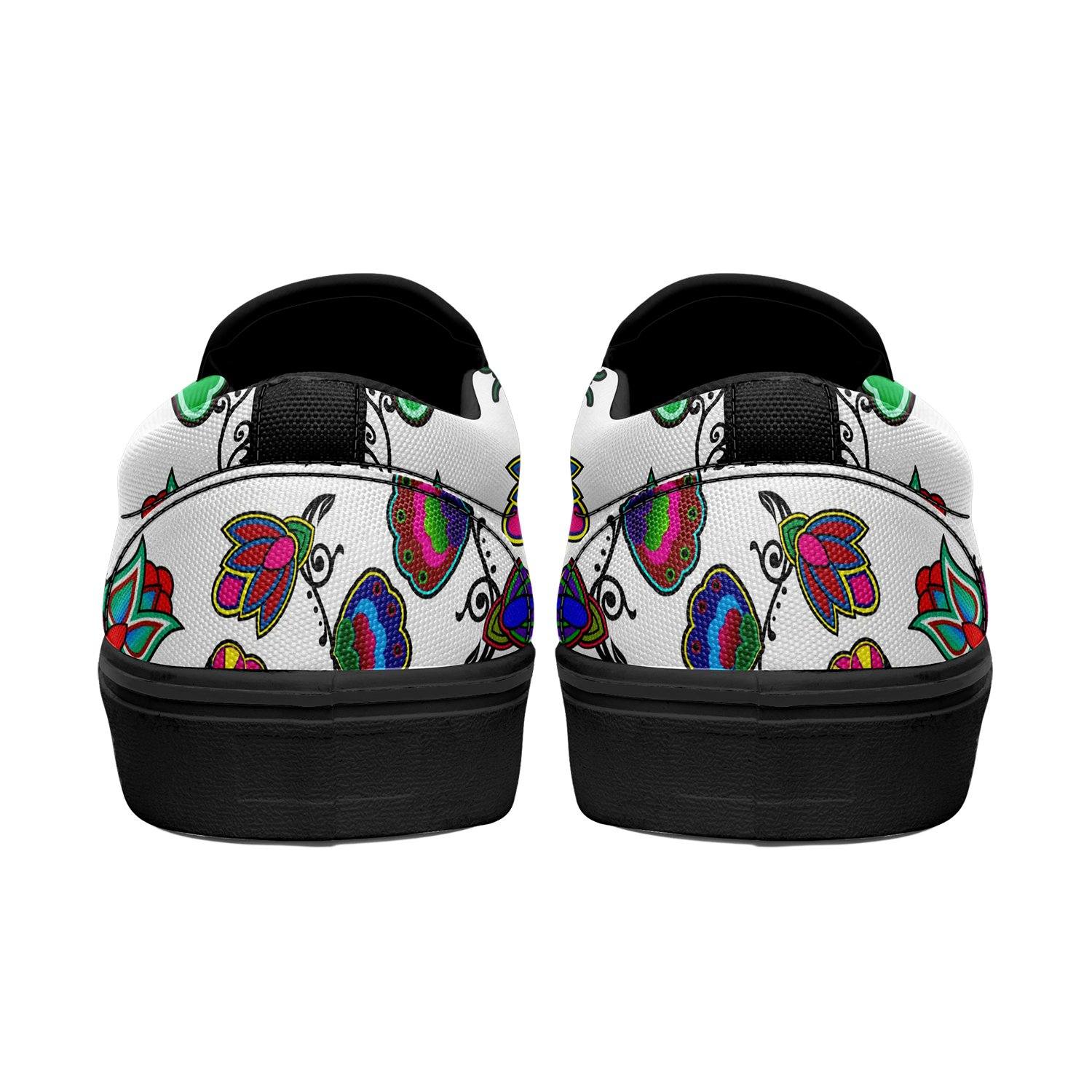 Indigenous Paisley White Otoyimm Canvas Slip On Shoes 49 Dzine 