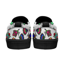 Load image into Gallery viewer, Indigenous Paisley White Otoyimm Canvas Slip On Shoes 49 Dzine 
