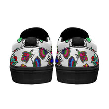 Load image into Gallery viewer, Indigenous Paisley White Otoyimm Kid&#39;s Canvas Slip On Shoes 49 Dzine 
