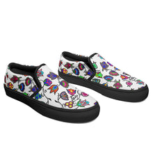 Load image into Gallery viewer, Indigenous Paisley White Otoyimm Kid&#39;s Canvas Slip On Shoes 49 Dzine 
