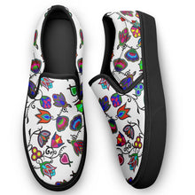 Load image into Gallery viewer, Indigenous Paisley White Otoyimm Kid&#39;s Canvas Slip On Shoes 49 Dzine 
