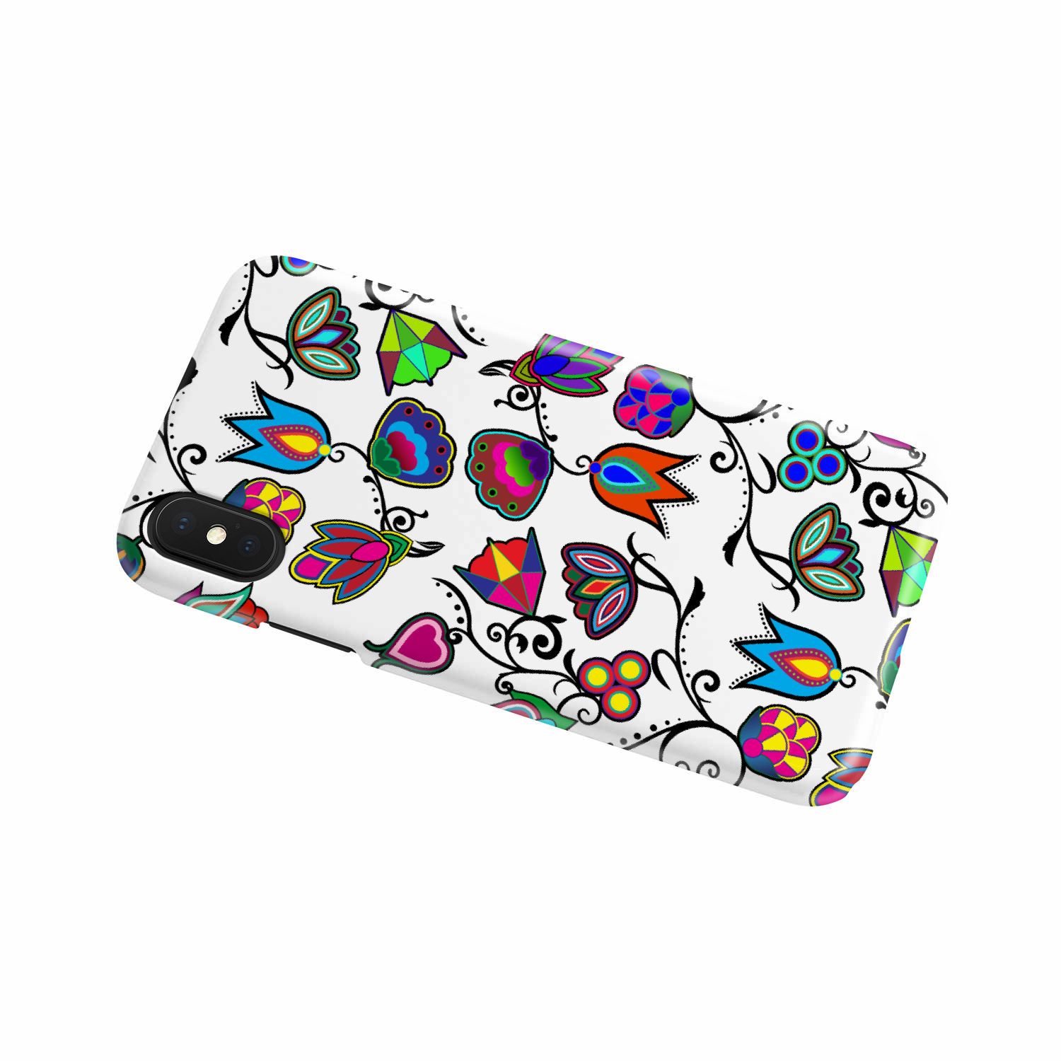 Indigenous Paisley White Phone Case Phone Case wc-fulfillment 