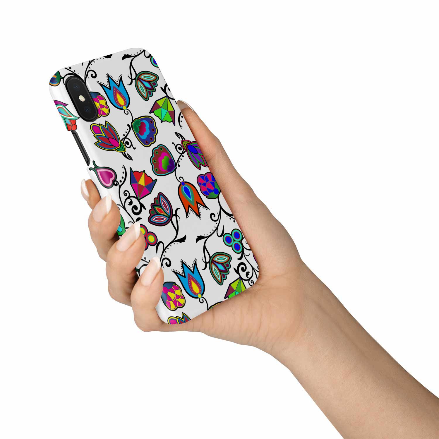 Indigenous Paisley White Phone Case Phone Case wc-fulfillment 