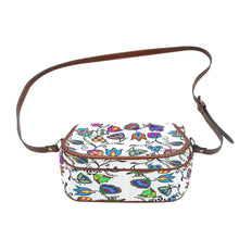 Load image into Gallery viewer, Indigenous Paisley - White Saddle Bag/Large (Model 1649) Saddle Bag/Large e-joyer 
