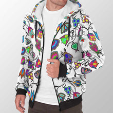 Load image into Gallery viewer, Indigenous Paisley White Sherpa Hoodie 49 Dzine 
