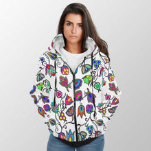 Load image into Gallery viewer, Indigenous Paisley White Sherpa Hoodie 49 Dzine 
