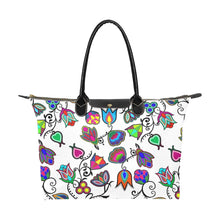 Load image into Gallery viewer, Indigenous Paisley White Single-Shoulder Lady Handbag (Model 1714) bag e-joyer 
