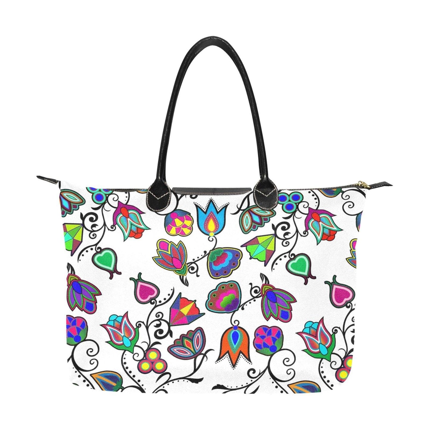 Indigenous Paisley White Single-Shoulder Lady Handbag (Model 1714) bag e-joyer 