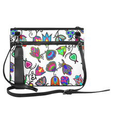 Load image into Gallery viewer, Indigenous Paisley - White Slim Clutch Bag (Model 1668) Slim Clutch Bags (1668) e-joyer 
