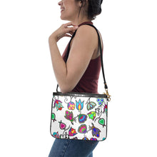 Load image into Gallery viewer, Indigenous Paisley - White Small Shoulder Bag (Model 1710) Small Shoulder Bag (1710) e-joyer 
