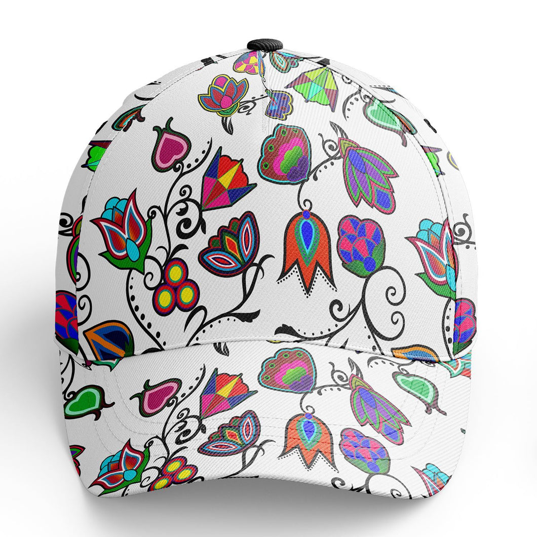 Indigenous Paisley White Snapback Hat hat Herman 