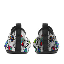 Load image into Gallery viewer, Indigenous Paisley White Sockamoccs Kid&#39;s Slip On Shoes 49 Dzine 
