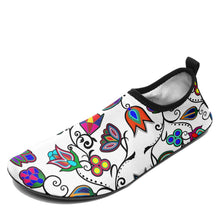 Load image into Gallery viewer, Indigenous Paisley White Sockamoccs Slip On Shoes 49 Dzine 
