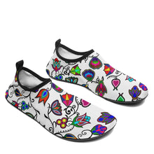 Load image into Gallery viewer, Indigenous Paisley White Sockamoccs Slip On Shoes 49 Dzine 
