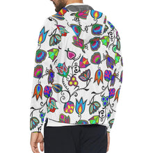 Load image into Gallery viewer, Indigenous Paisley - White Unisex All Over Print Windbreaker (Model H23) All Over Print Windbreaker for Men (H23) e-joyer 
