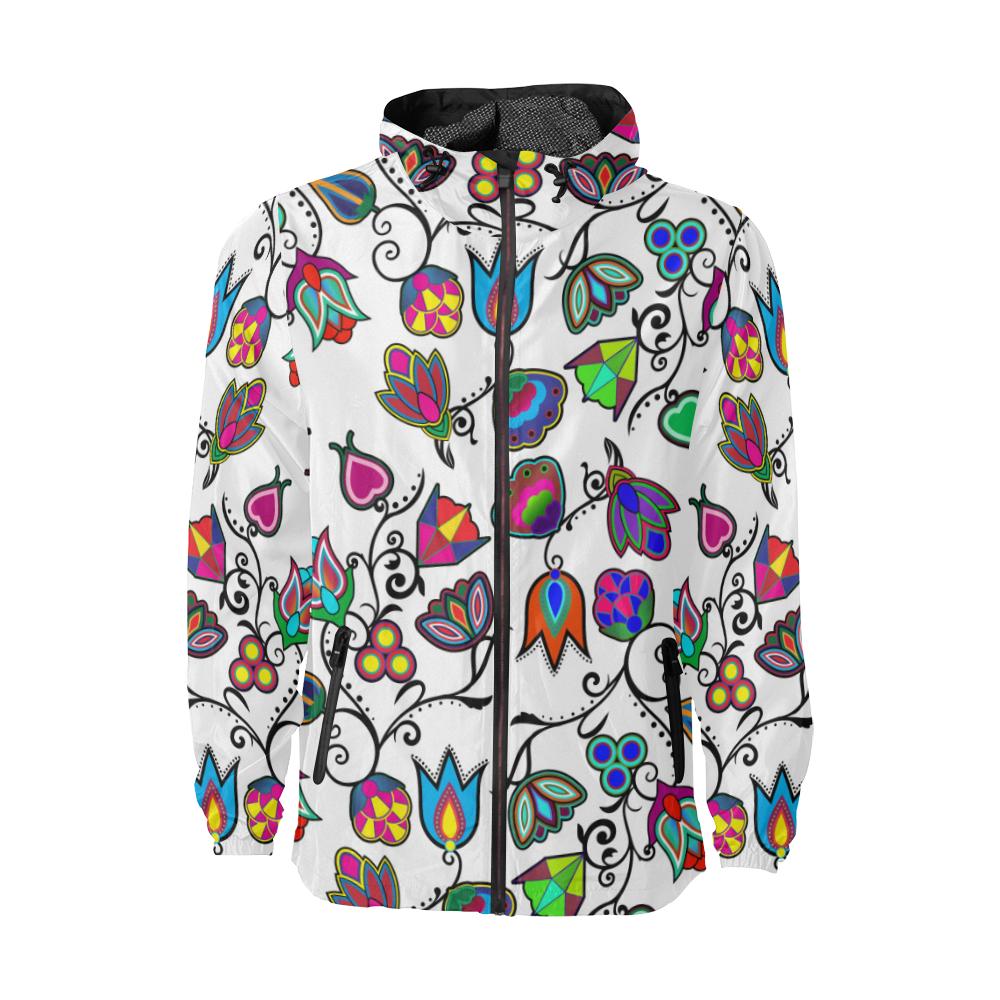 Indigenous Paisley White Windbreaker – Men's Jacket by 49 Dzine